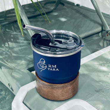 Stainless Steel Coffee Tumbler with Straw & Lid 300ml