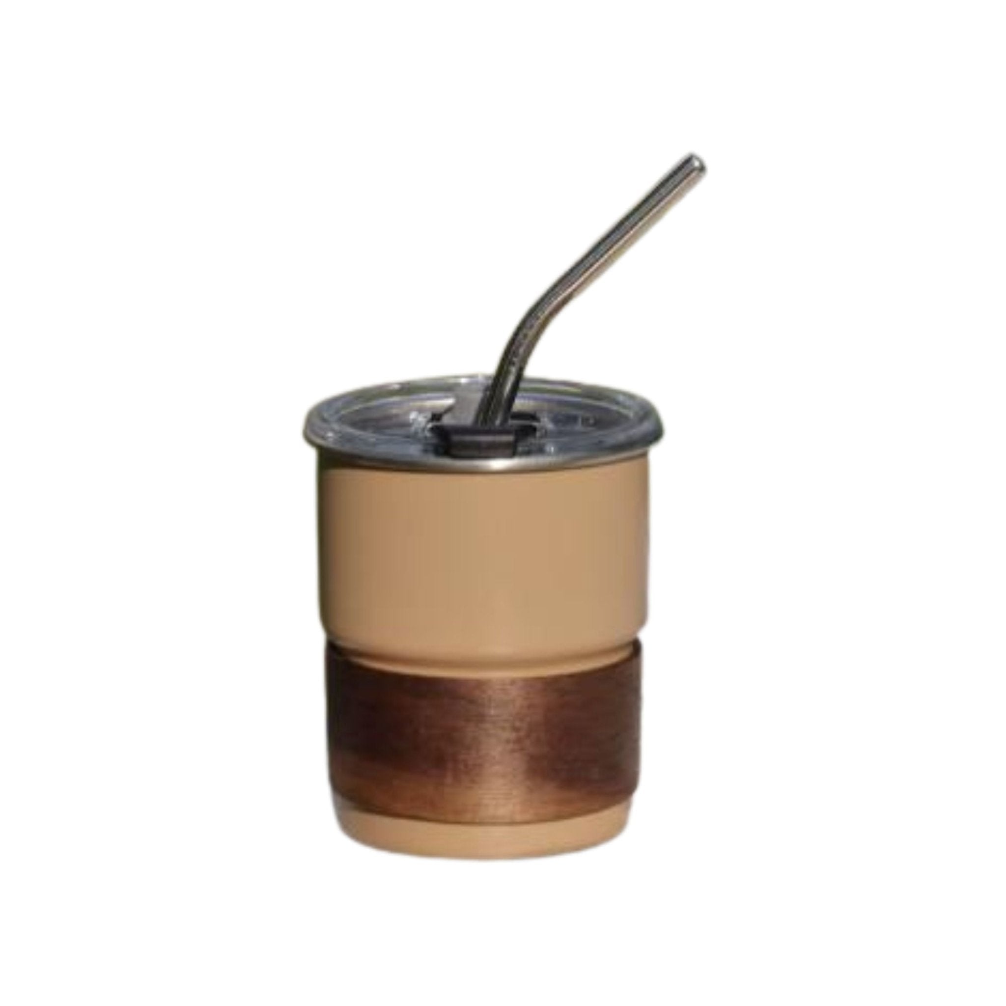 Stainless Steel Coffee Tumbler with Straw & Lid 300ml