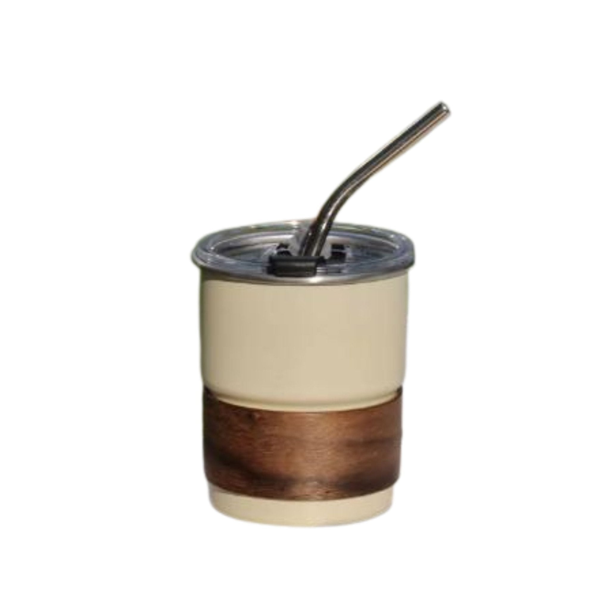 Stainless Steel Coffee Tumbler with Straw & Lid 300ml