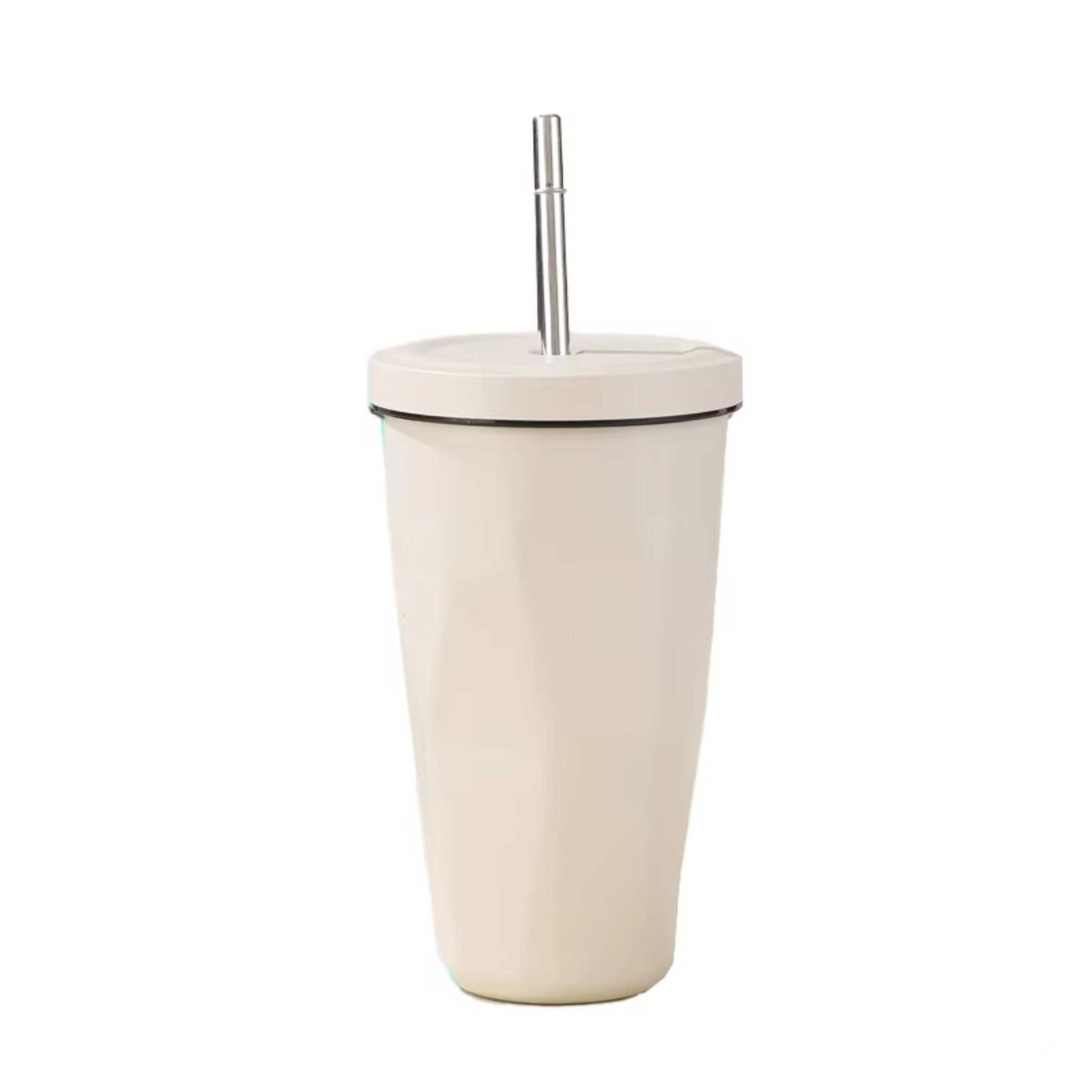 Stainless Steel Tumbler Coffee Mug With Straw 500ml