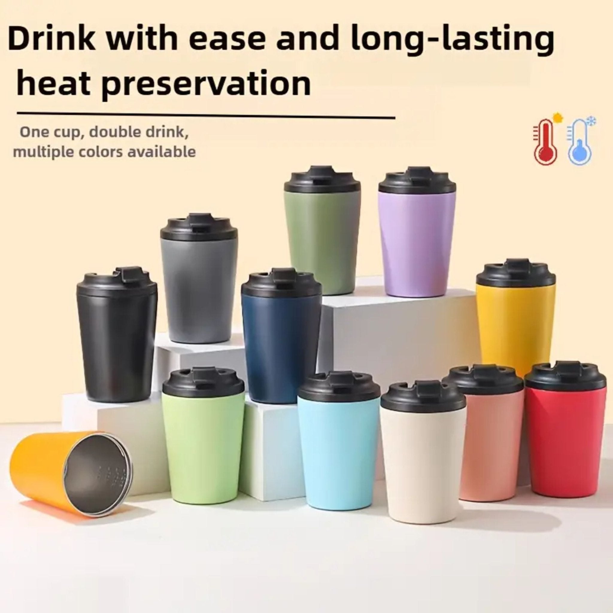 Stainless Steel Vacuum Insulated Coffee Mug 230ml / 8oz