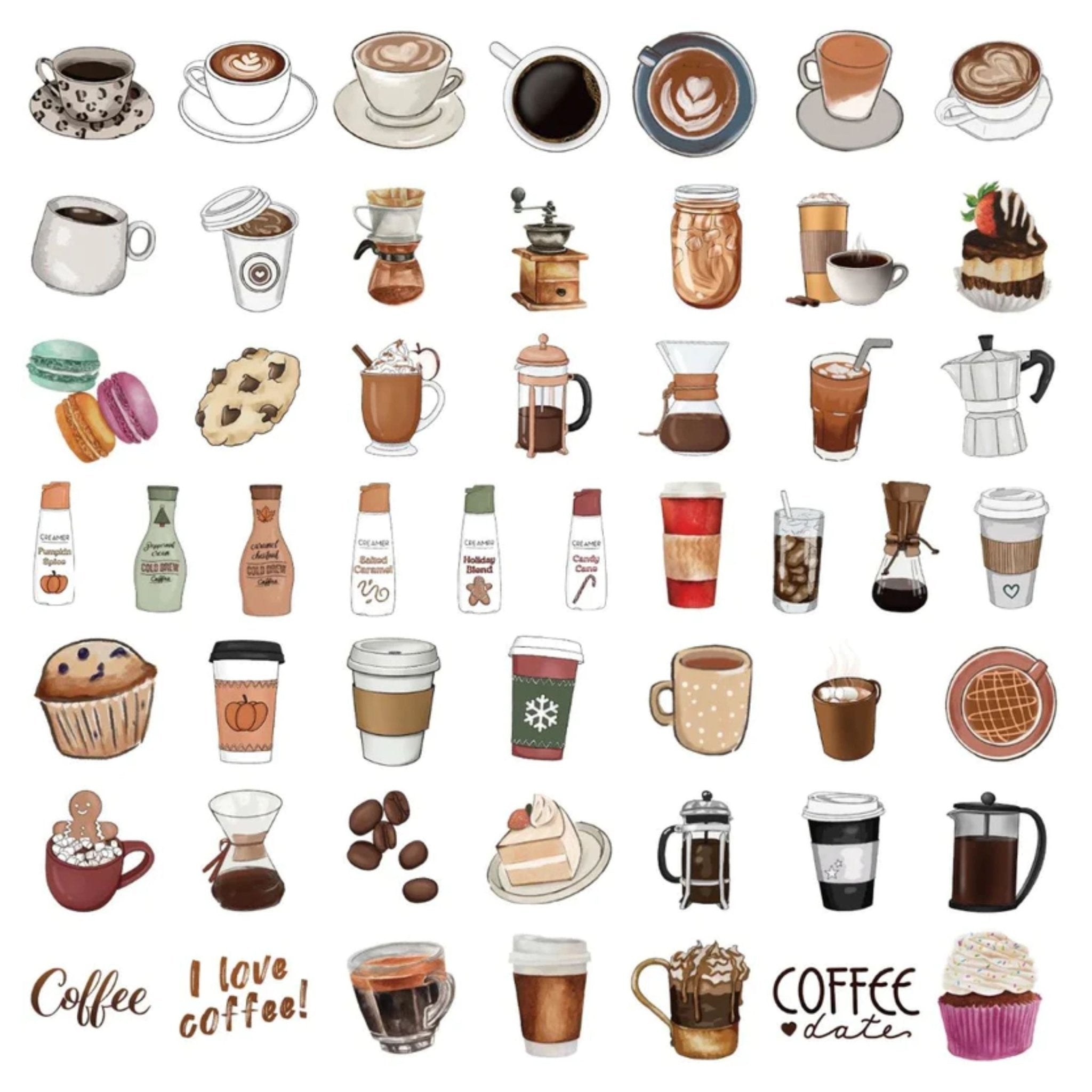 Sticker Coffee - 50pc