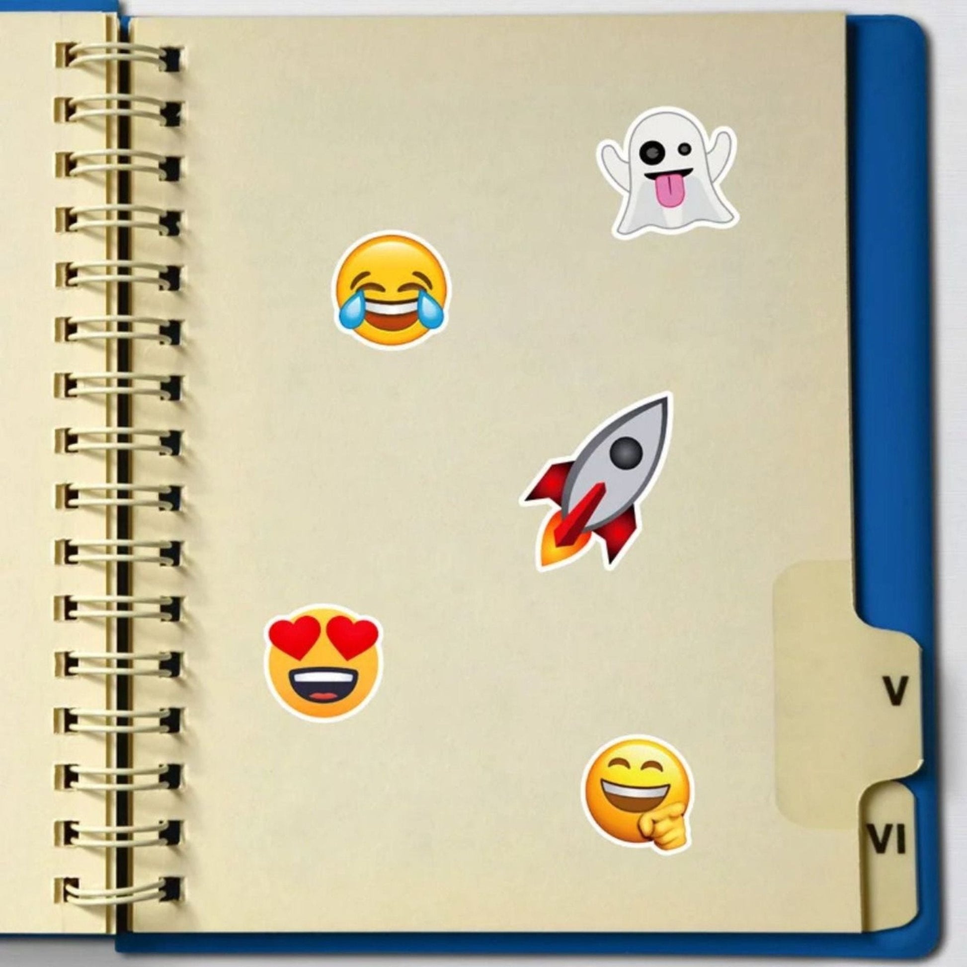 Sticker Emojis Book 12 Pages - 100pc