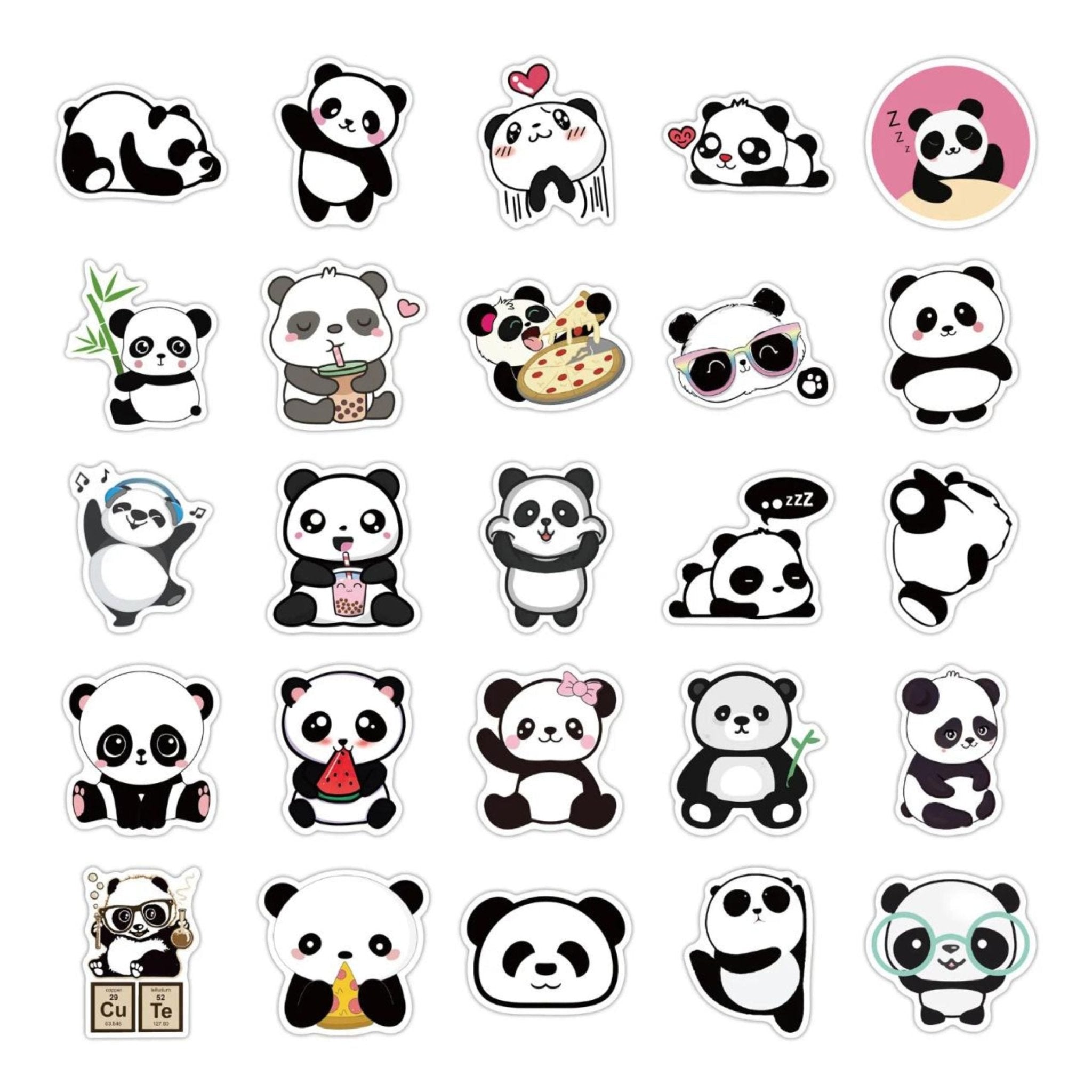 Sticker Panda - 50pc