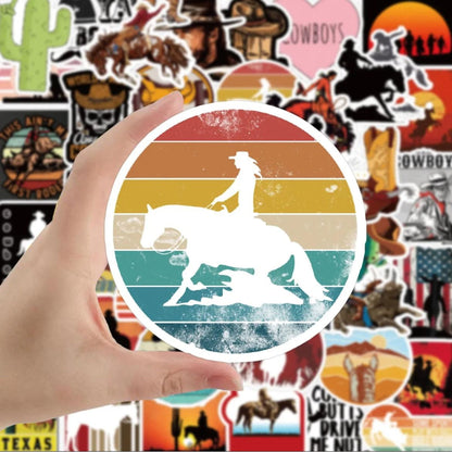 Sticker Western Cowboy - 51pc
