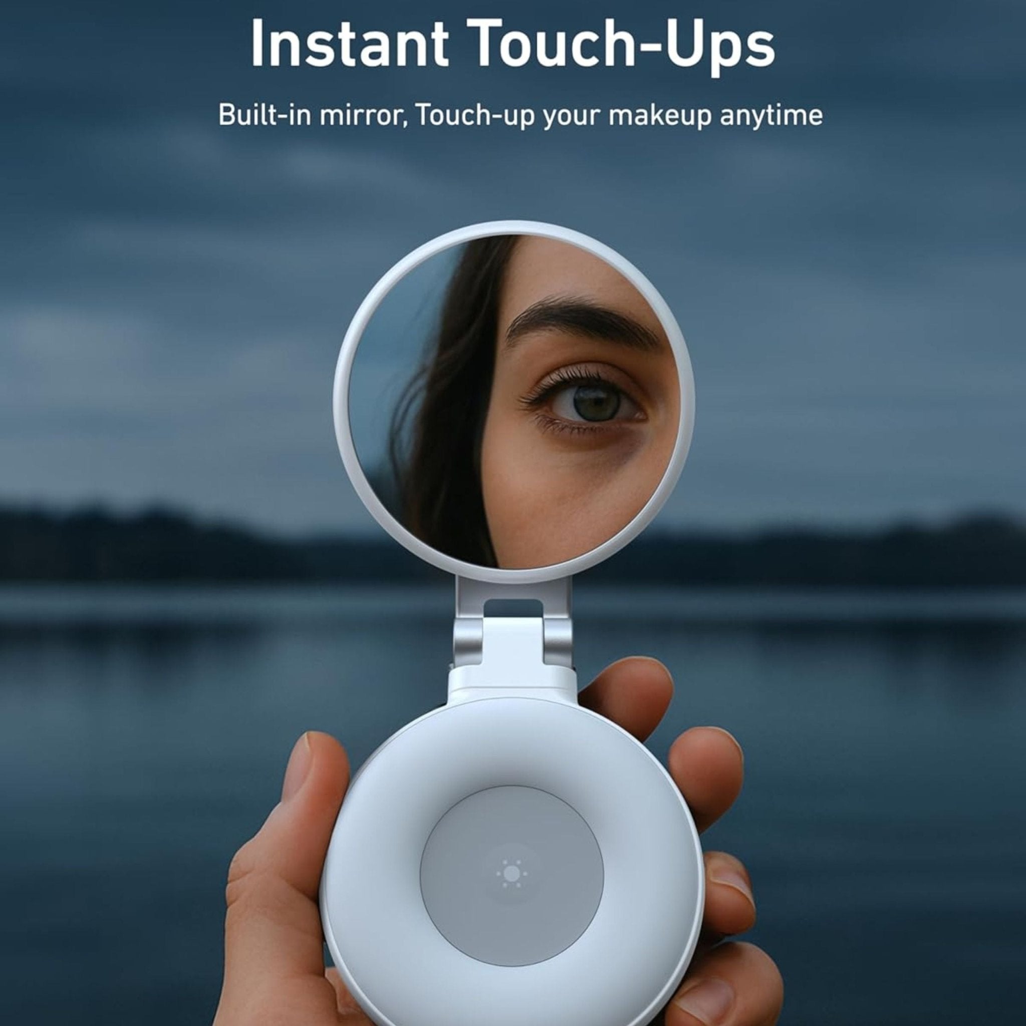TELESIN C03 Magnetic Selfie Ring Light - White
