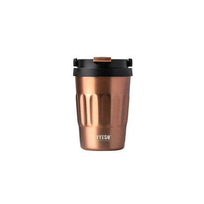 TYESO Vacuum Insulated Tumbler Hot and Cold 400ml Mug - Brown