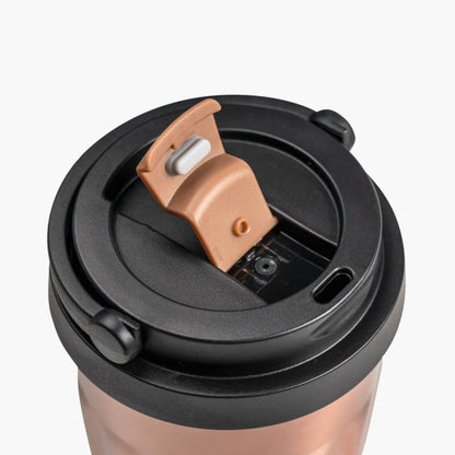 TYESO Vacuum Insulated Tumbler Hot and Cold 400ml Mug - Brown