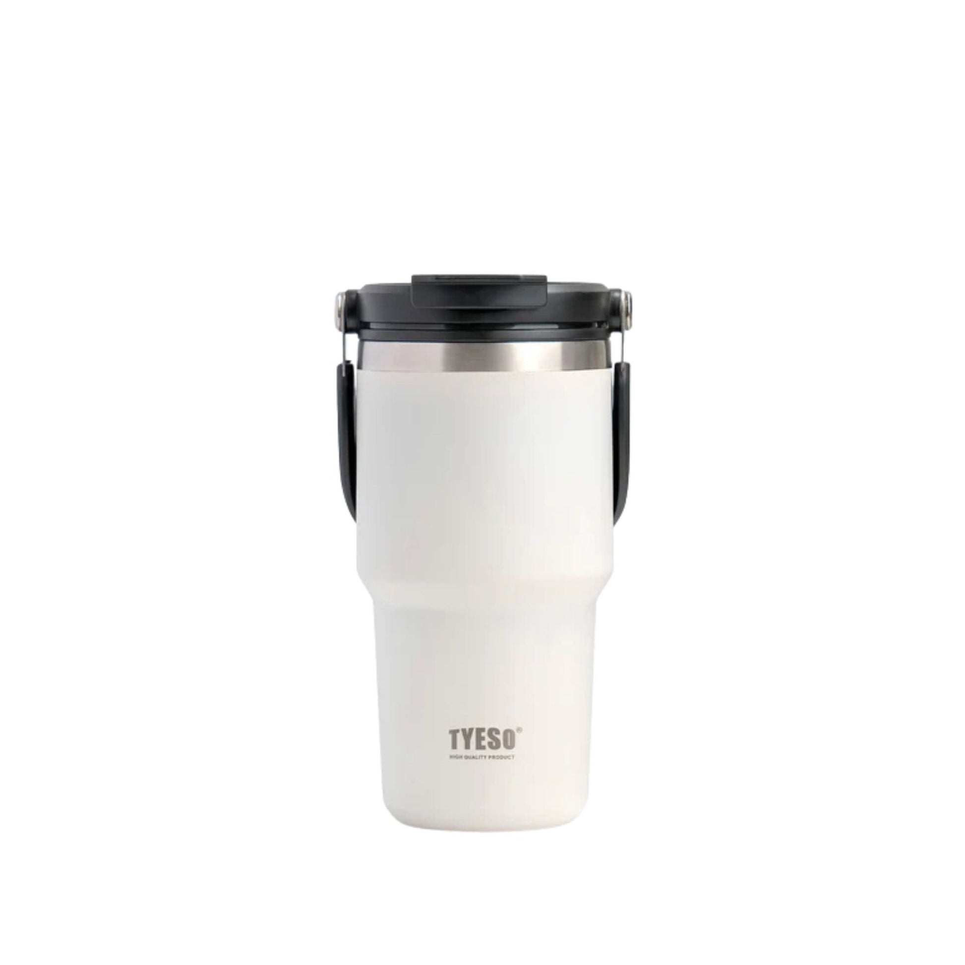 TYESO Vacuum Insulated Tumbler Hot and Cold 600ml Bottle - White