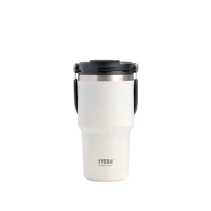 TYESO Vacuum Insulated Tumbler Hot and Cold 600ml Bottle - White