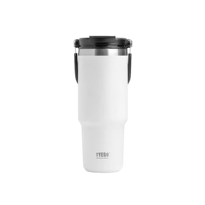 TYESO Vacuum Insulated Tumbler Hot and Cold 900ml Bottle - White