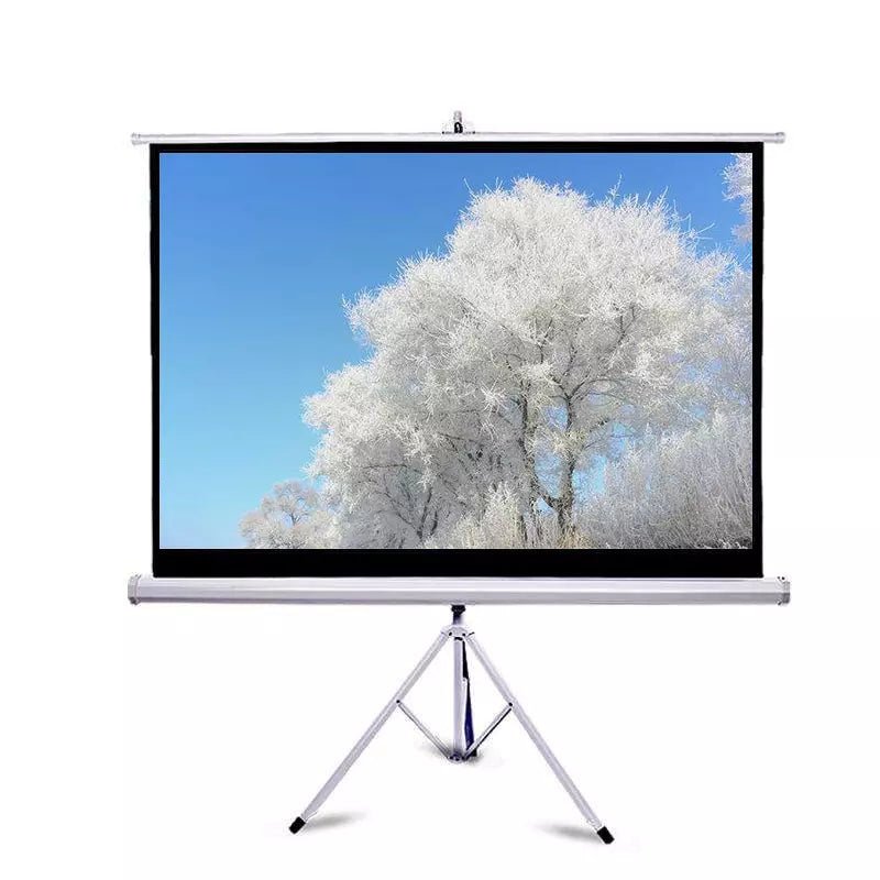 Techcom Tripod Projector Screen - White