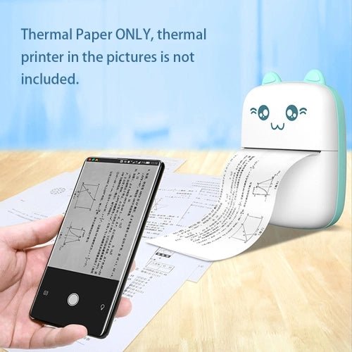 Thermal Paper Roll 57*30mm Printing Papers for Portable Mini Photo Thermal Printer 5 Rolls