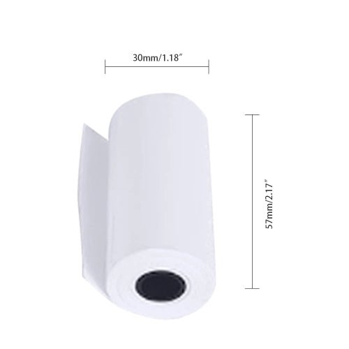 Thermal Paper Roll 57*30mm Printing Papers for Portable Mini Photo Thermal Printer 5 Rolls