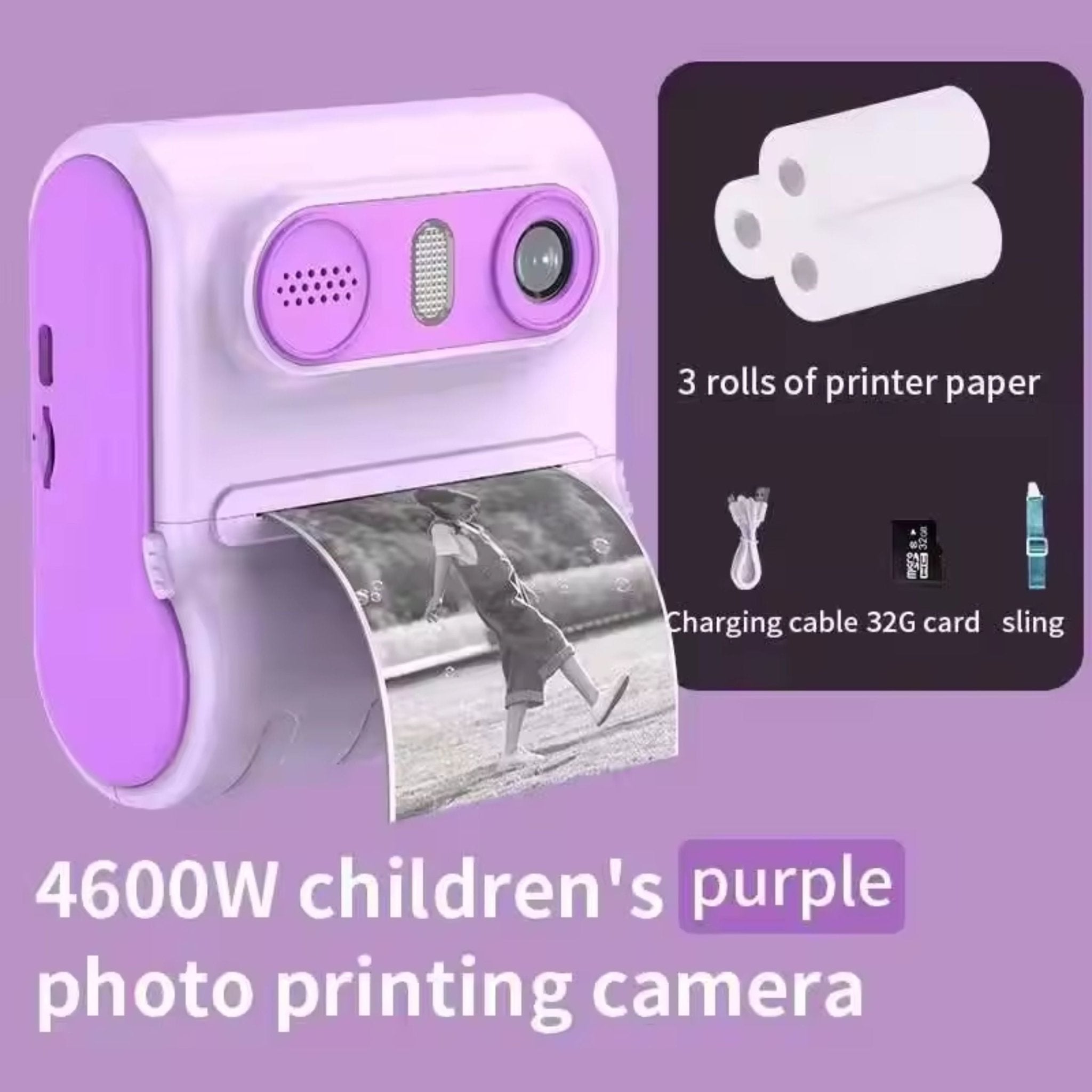 Thermal Printer LK001 Portable Wireless Kids Camera