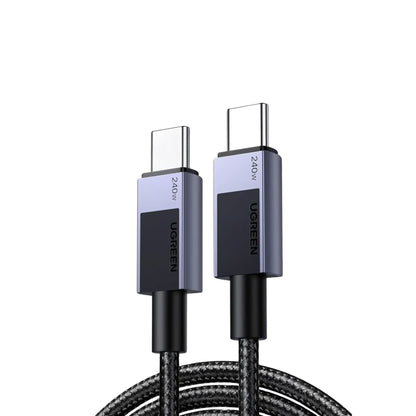 UGREEN 240W USB-C To USB-C PD Fast Charging Braided Cable 2m - Black