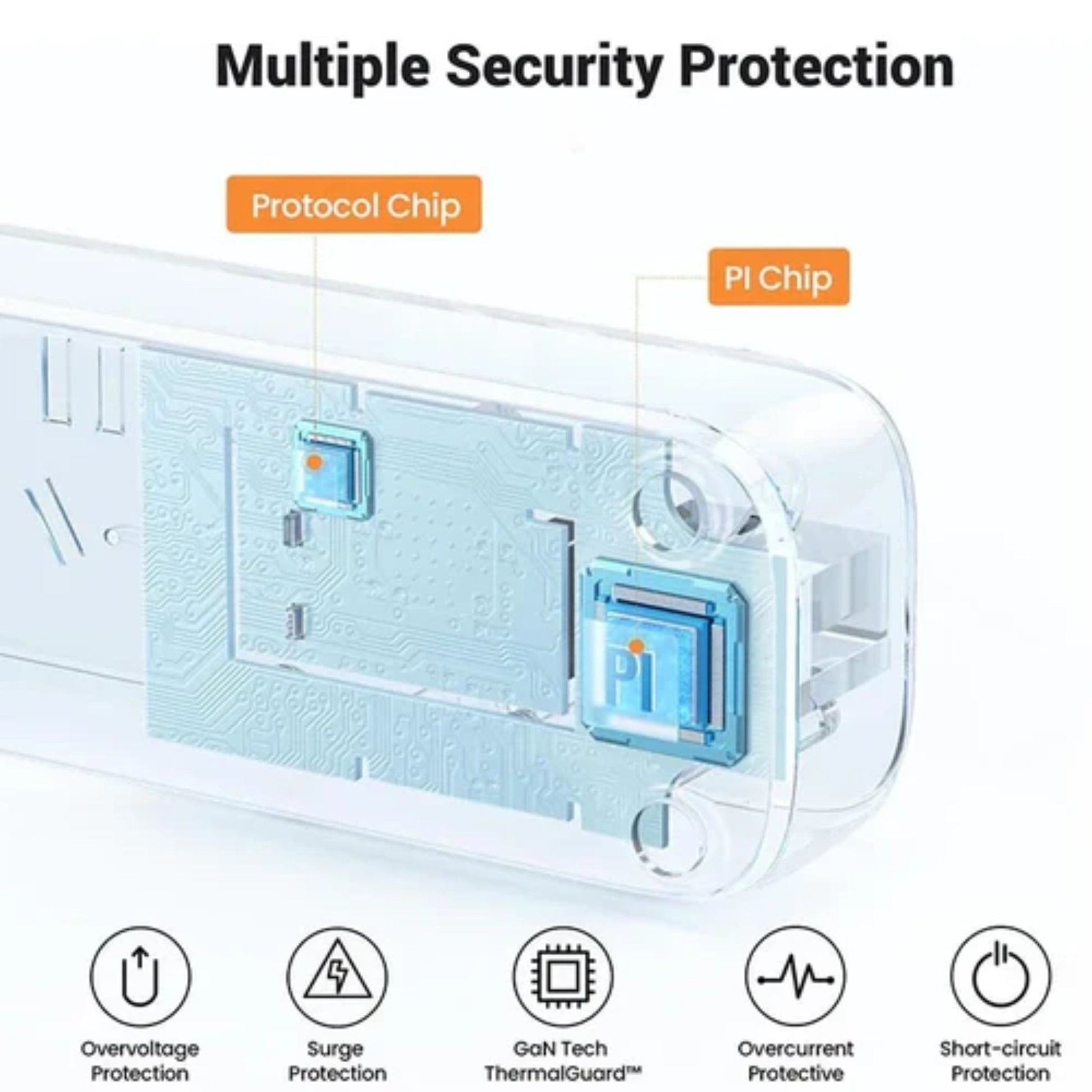 UGREEN 30W 3AC Power Strip Master Switch-CD286 - White