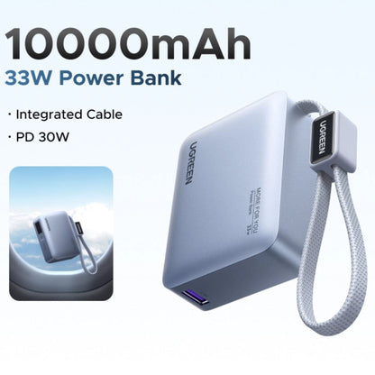 UGREEN 33W Fast Charging 10000mAh Power Bank - Light Blue