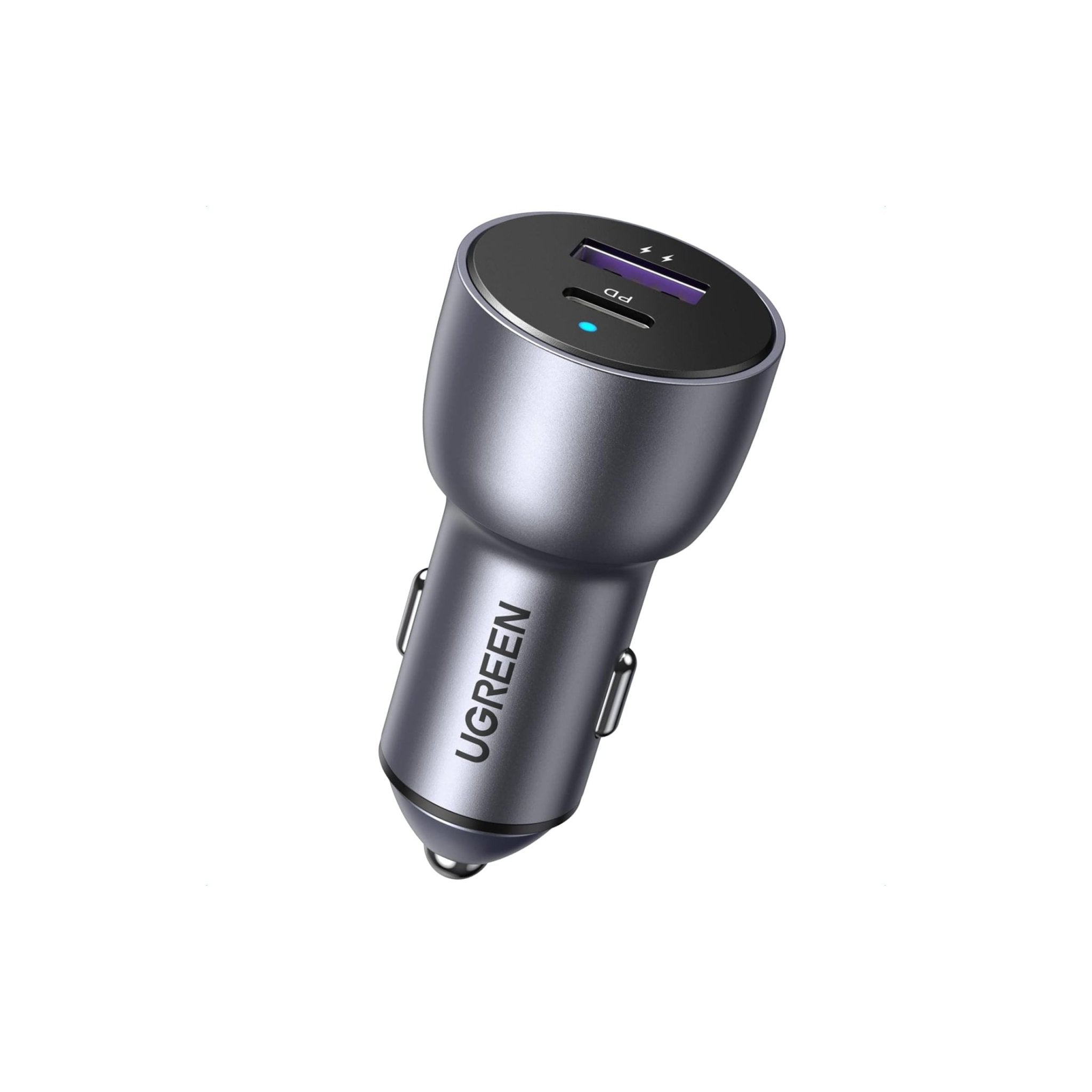 UGREEN 52.5W Fast Car Charger Dual Port - Black