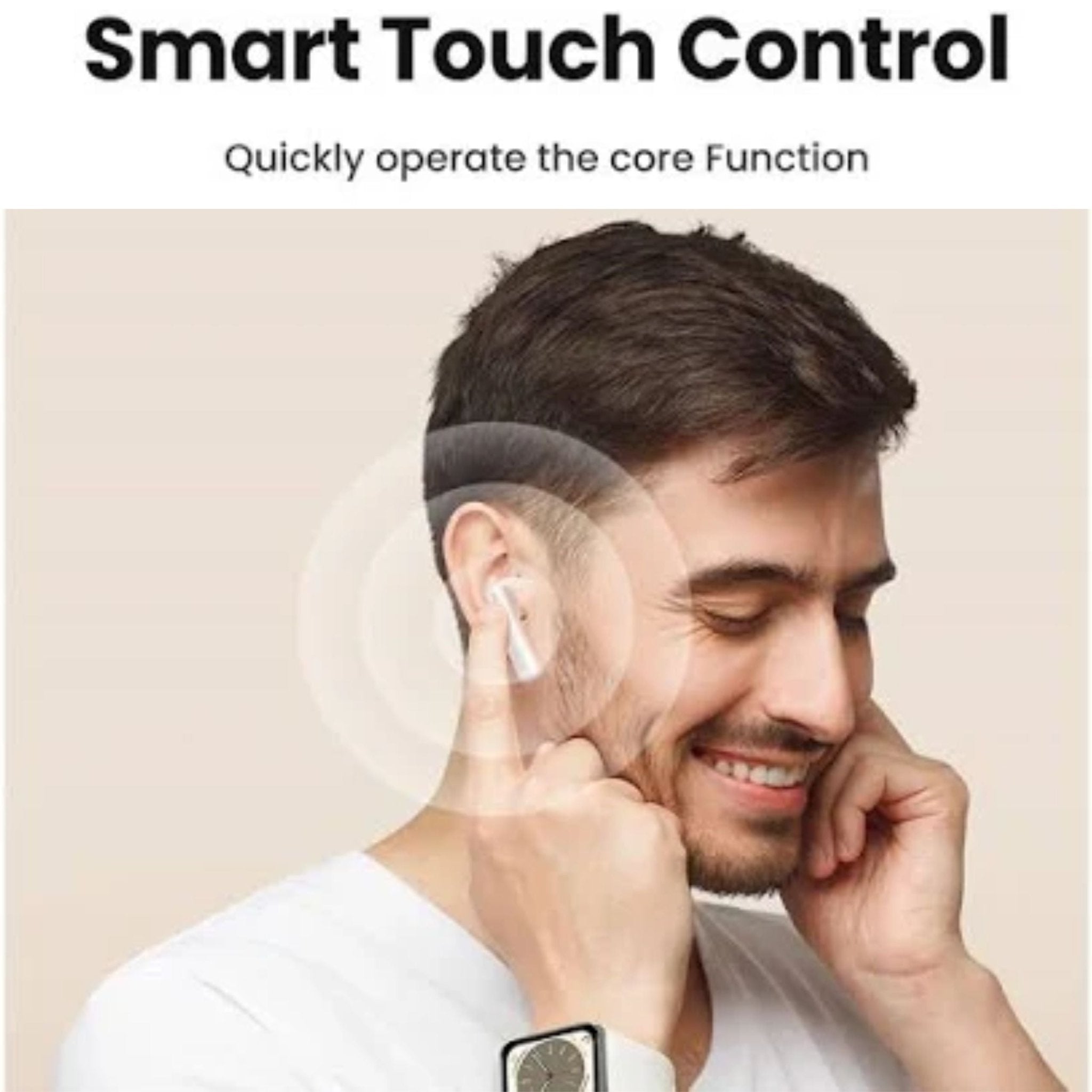 UGREEN HiTune T6 ANC TWS Wireless Earbuds (30hrs) - White