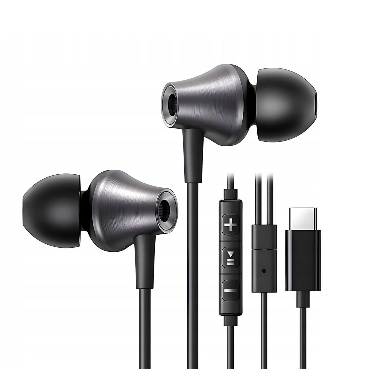 UGREEN In-Ear Wired Earphones With USB-C Connector - Black