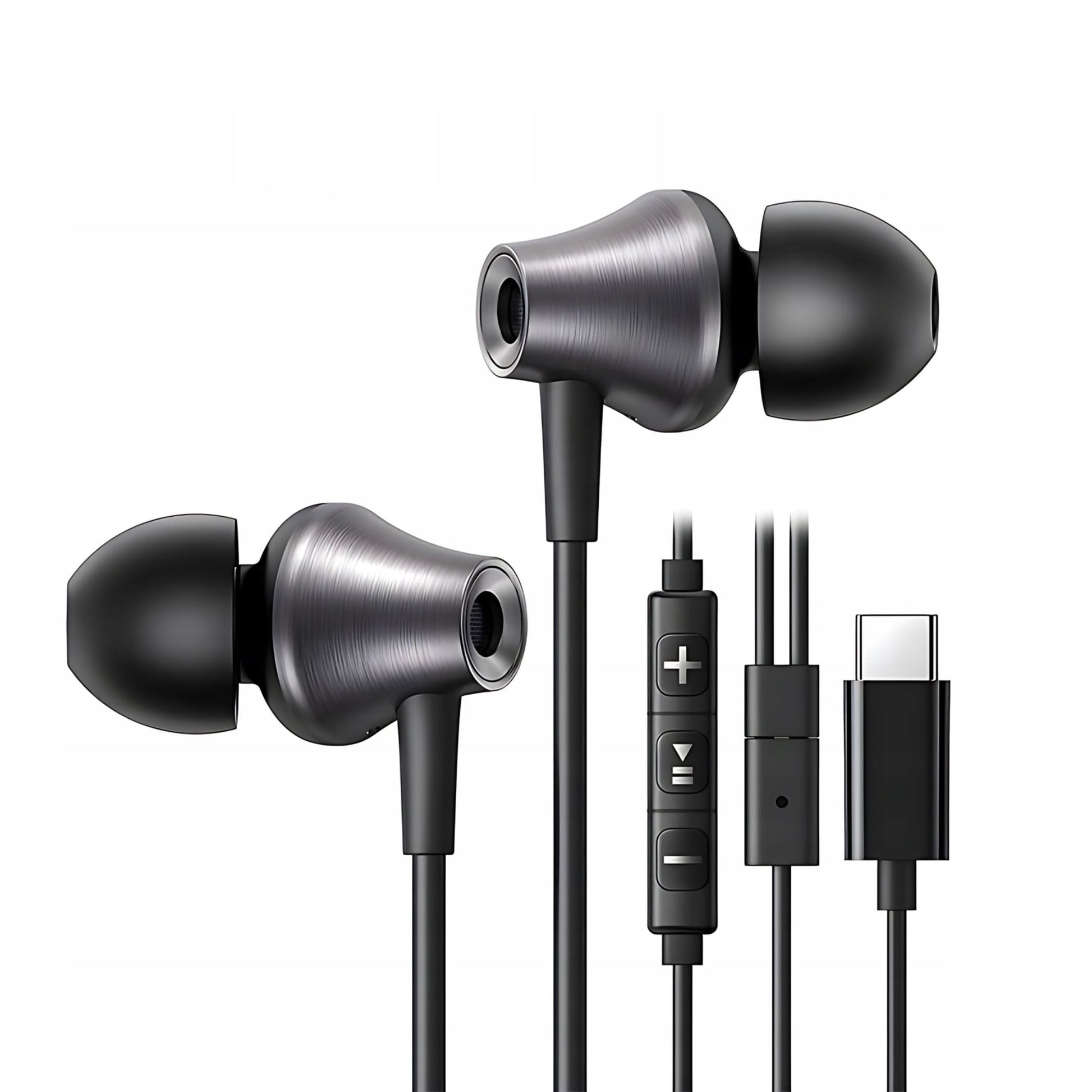UGREEN In-Ear Wired Earphones With USB-C Connector - Black