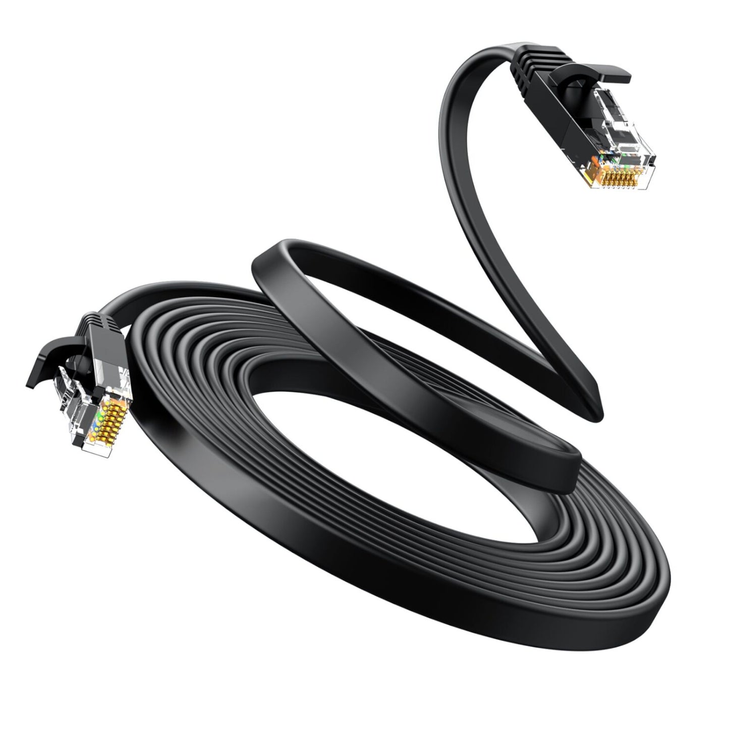 UGREEN NW102 Cat6 U/UTP Flat Ethernet Cable 2m – Black