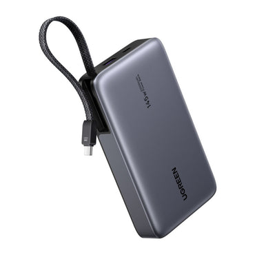 UGREEN Nexode 20000mAh 145W Power Bank with Built-in Cable - Gray