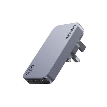 UGREEN Nexode Pro 65W 3-Port GaN Ultra-Slim Fast Charger US/UK/EU Plugs - Grey