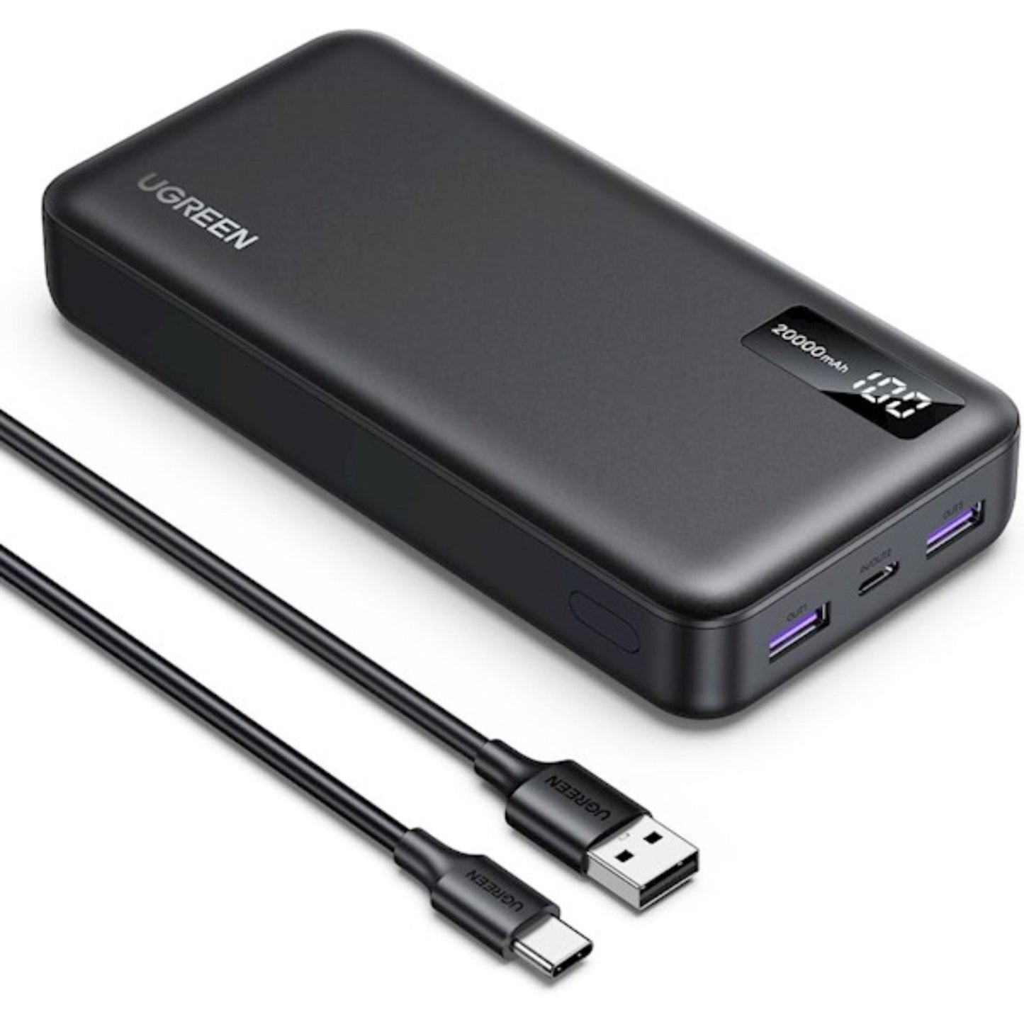 UGREEN PD 20W Two-way Fast Charging Power Bank 20000mAh - Grey