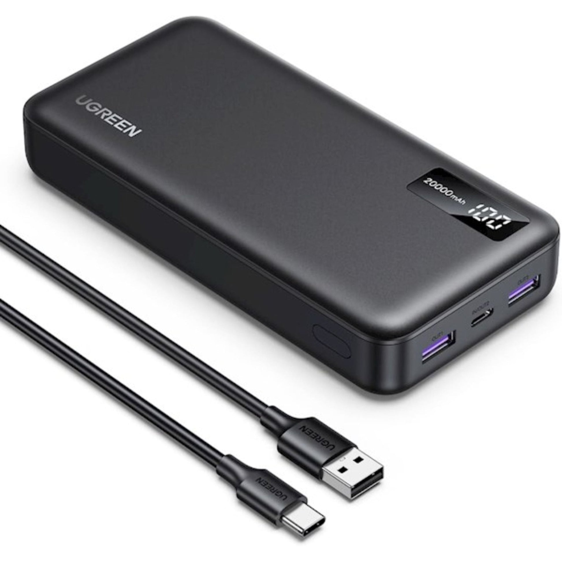 UGREEN PD 20W Two-way Fast Charging Power Bank 20000mAh - Grey