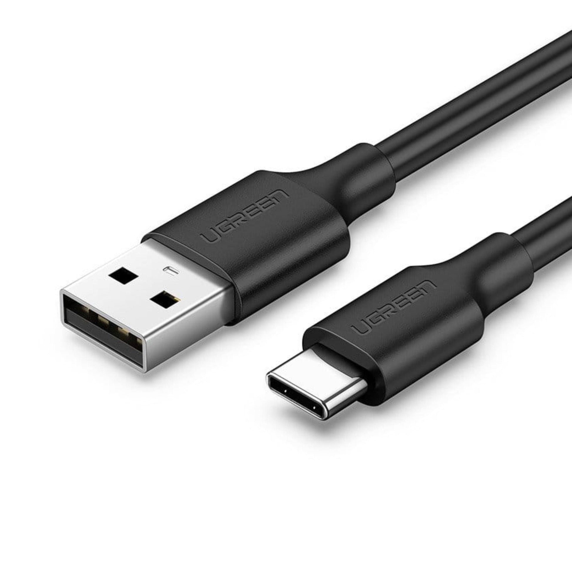 UGREEN USB-A 2.0 To USB-C Cable Nickel Plating 2M Charging and Data Cable - Black