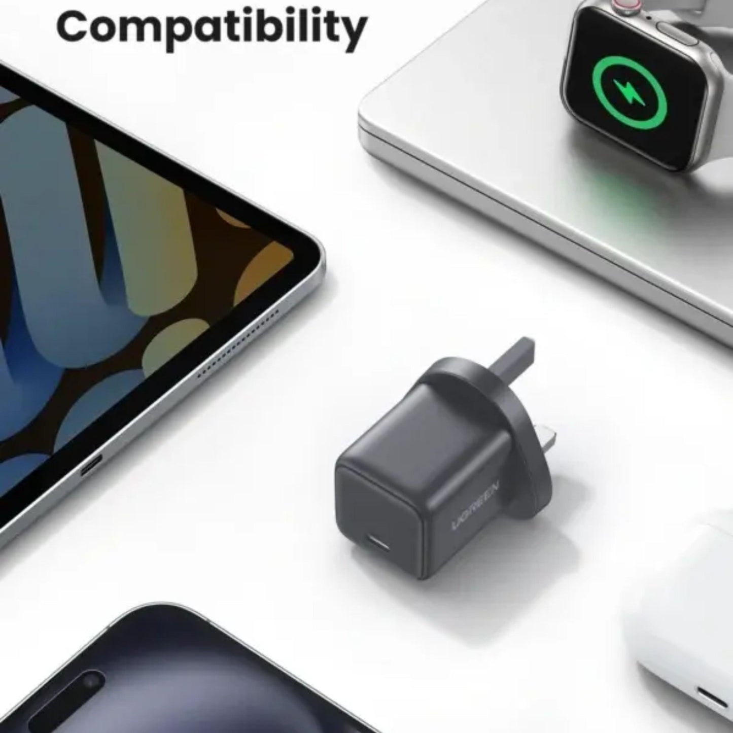 UGREEN USB-C GaN 30W Fast Charger Adapter - Grey