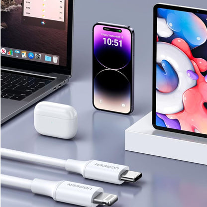 UGREEN USB-C to Lightning Cable, 20W, 1m - White