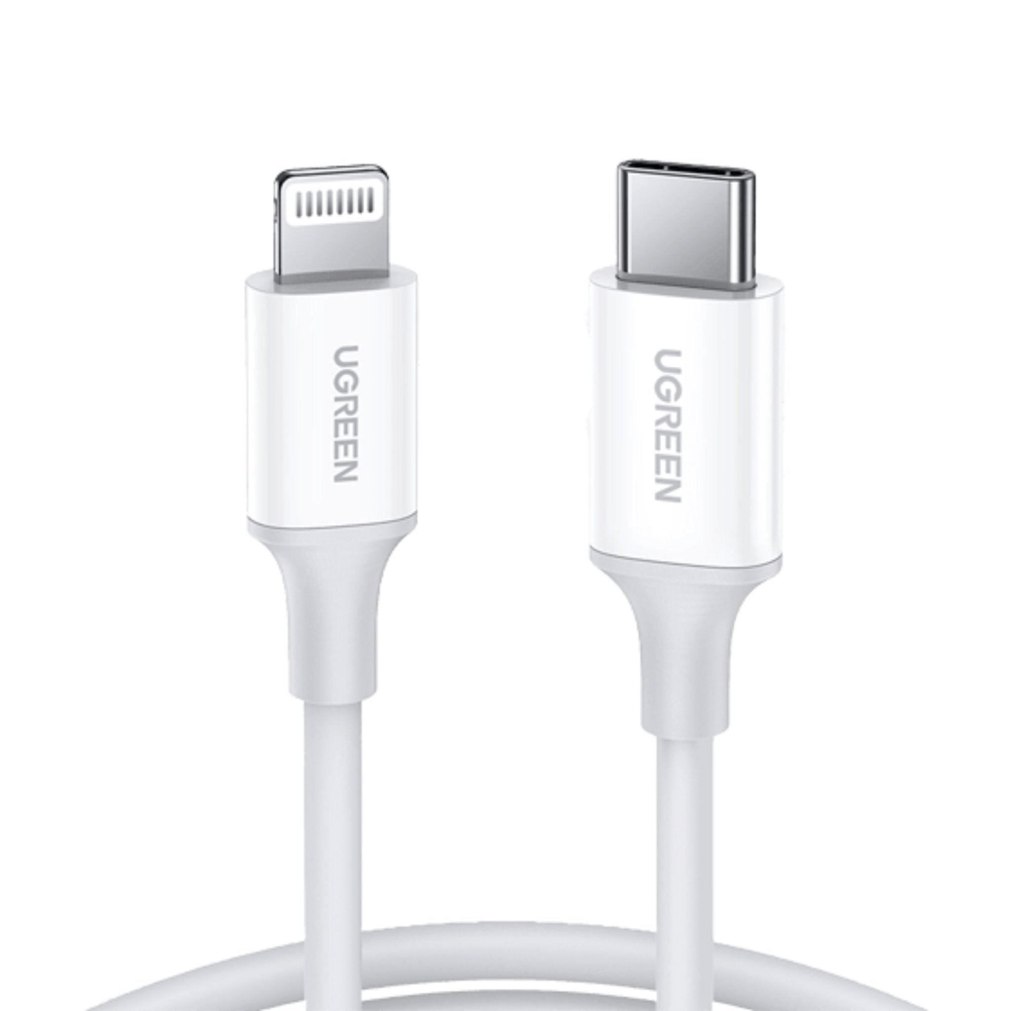 UGREEN USB-C to Lightning Cable, 20W, 1m - White