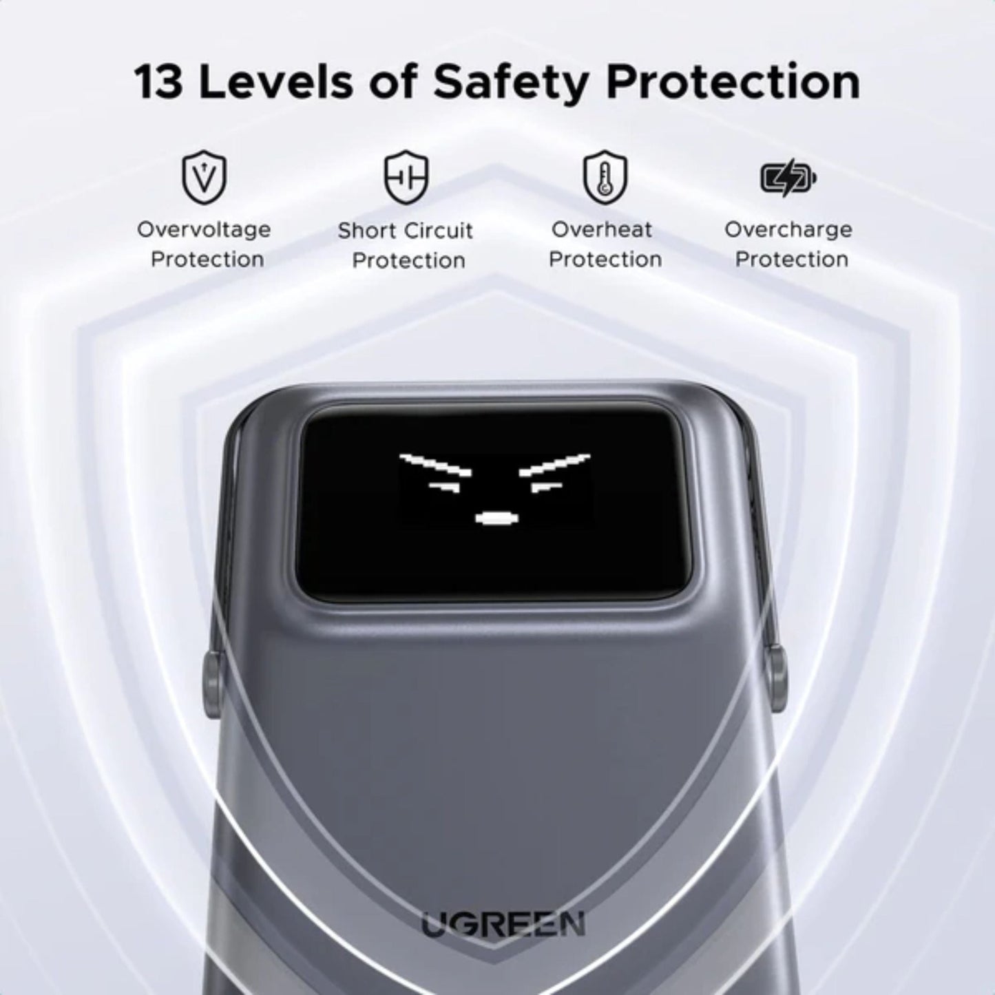 UGREEN Uno 20W Magnetic Wireless Power Bank 5000mAh Built-In Stand