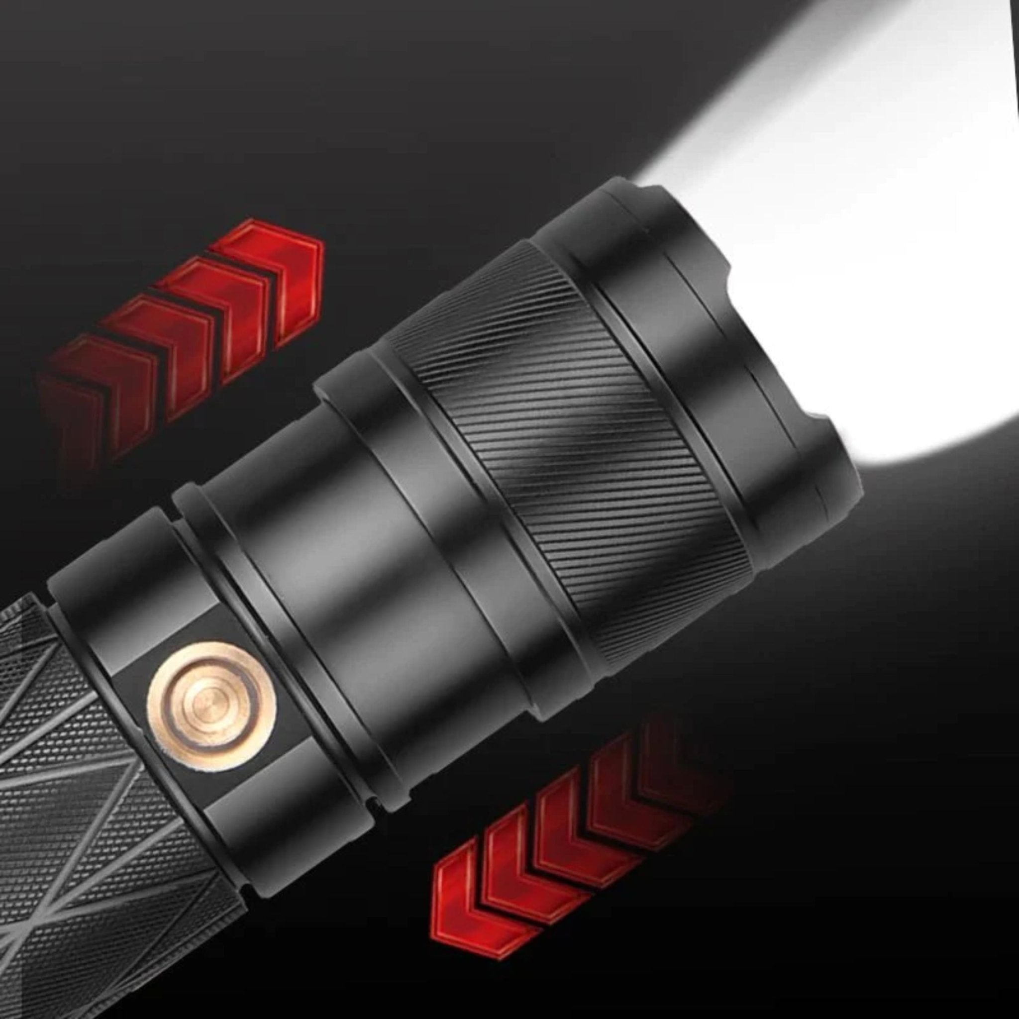 USB Rechargeable Flashlight GT50 -Black