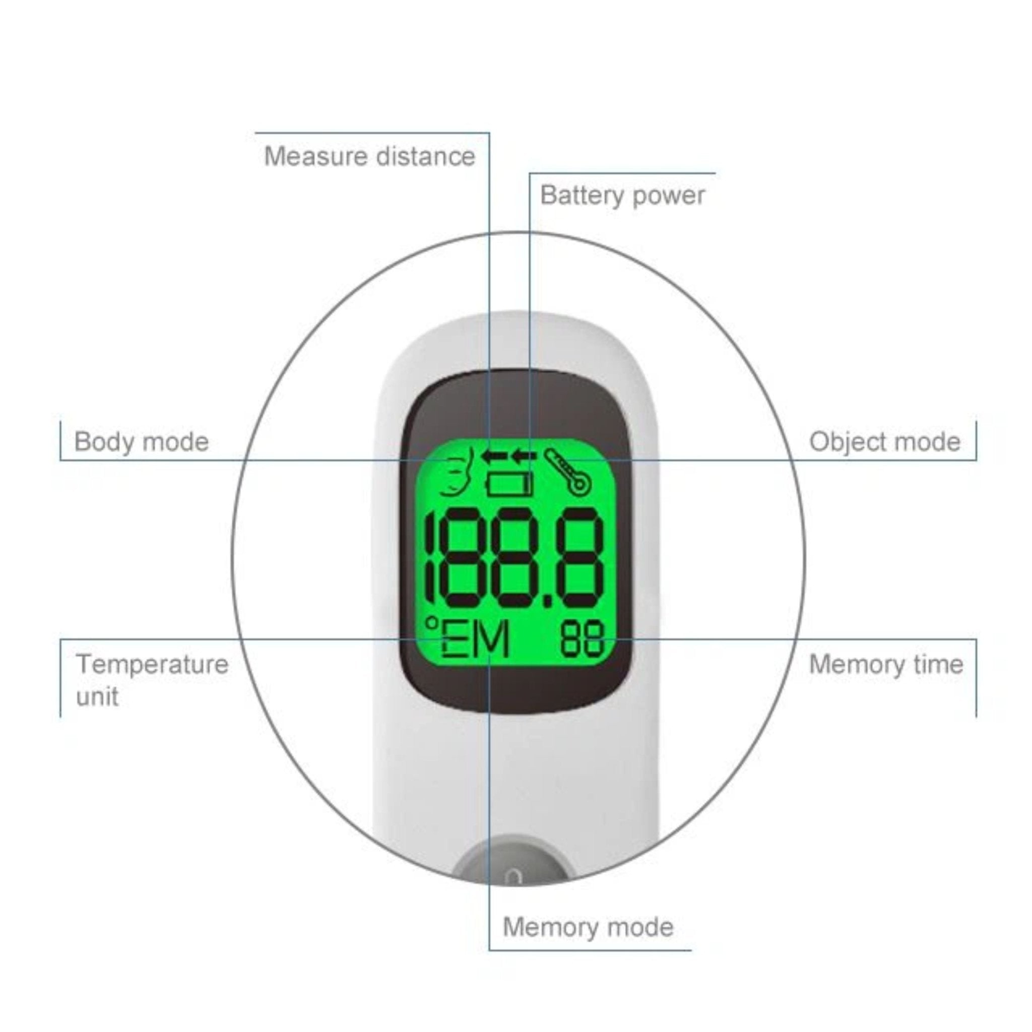 VAPO Medical Thermometer VP-T2 - White