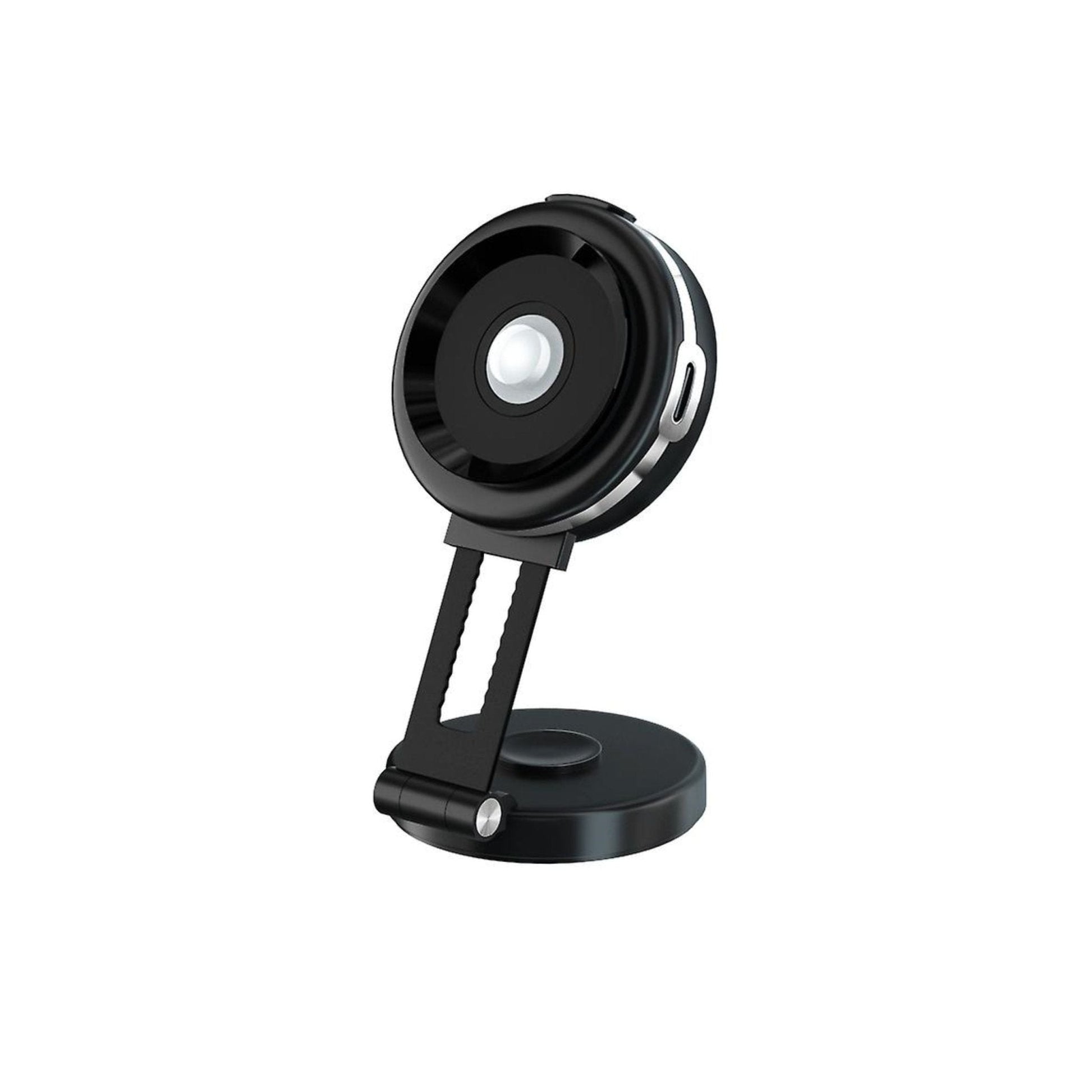 Vacuum Adsorption Rechargeable Car Mount Holder 360 Degree Rotating - Black