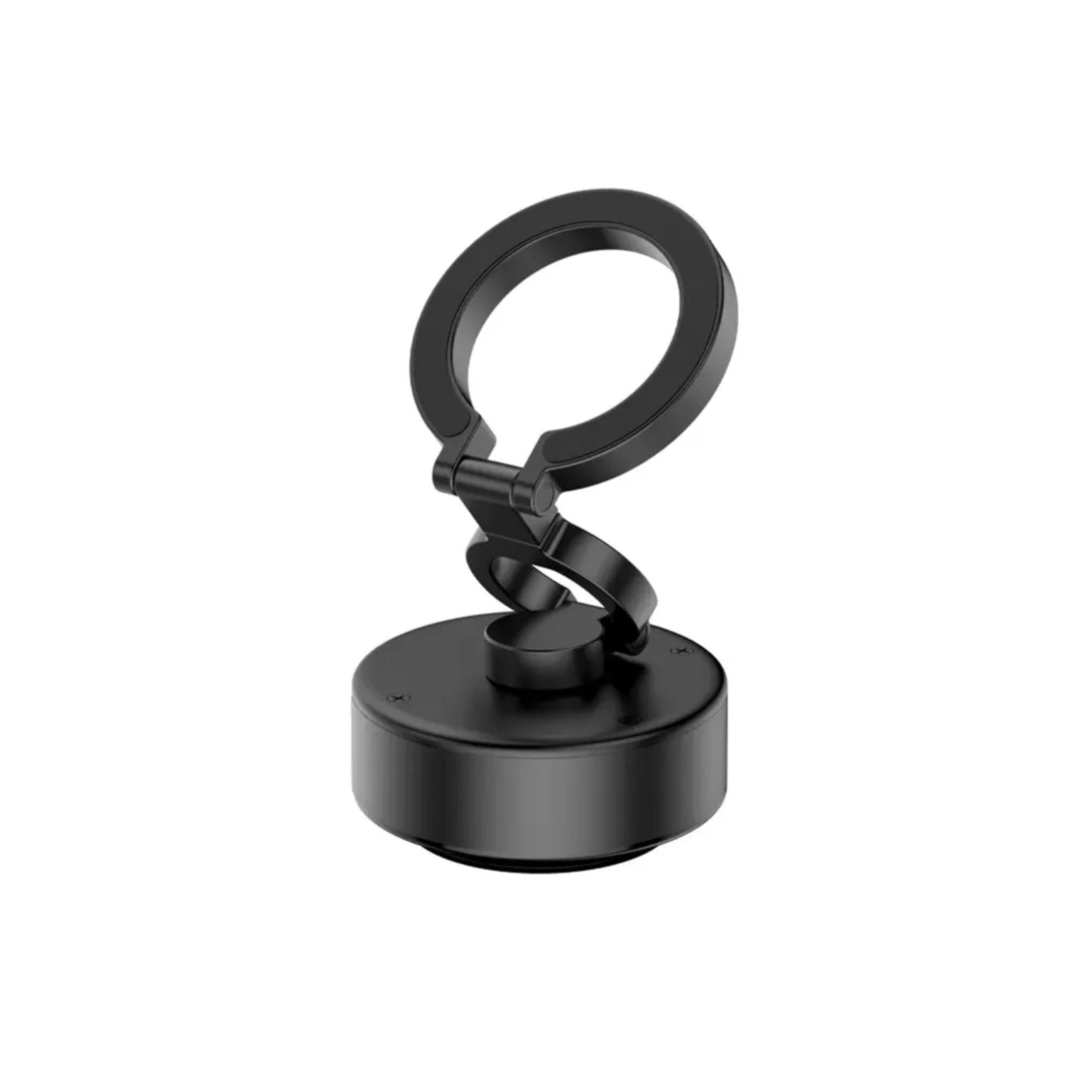 Vacuum Double Sided Electric Adsorption & Magnetic Phone Stand D1 - Black