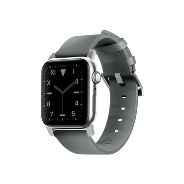 Viva Madrid Montre Allure Leather Strap Strap for Apple Watch 42/44MM - Light Blue/Silver