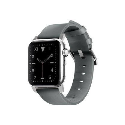 Viva Madrid Montre Allure Leather Strap Strap for Apple Watch 42/44MM - Light Blue/Silver