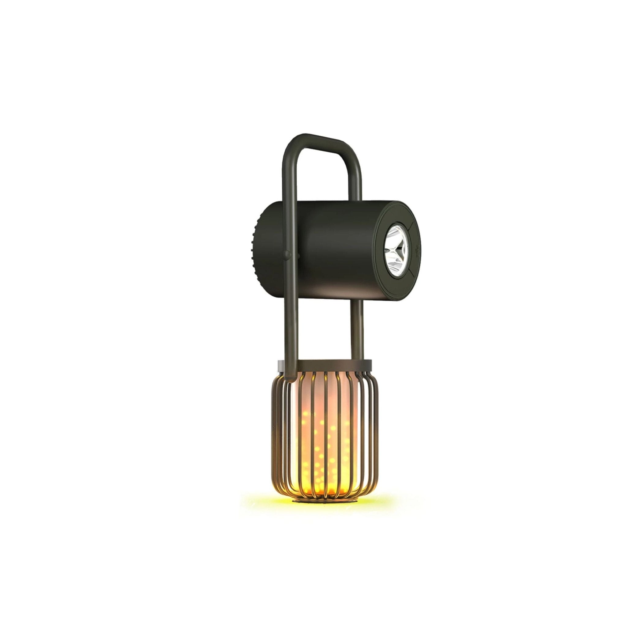 Vyvylabs X1 Flaming Multifunctional Outdoor Light, Wireless Speaker With Powerbank - Green