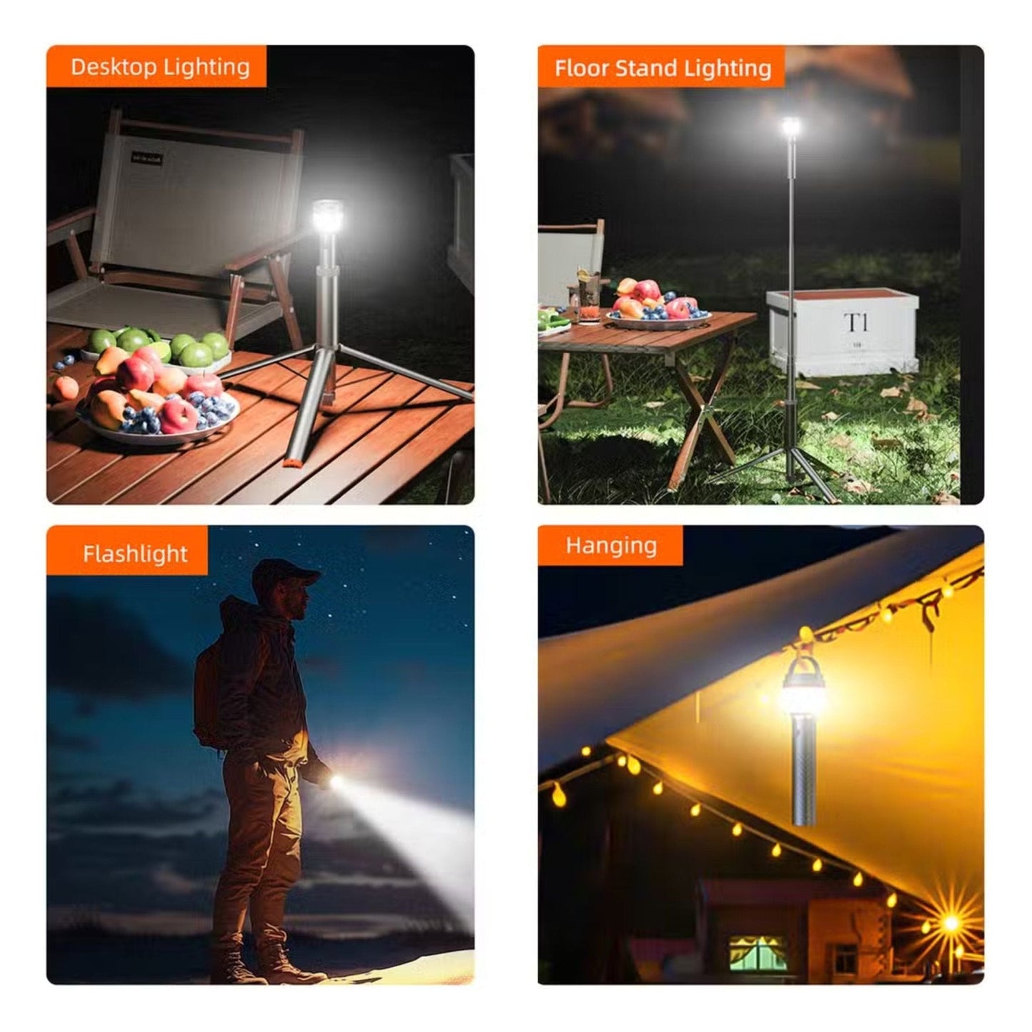 Vyvylabs X3 Multifunctional Outdoor Strong Light For Camping - Taitanium