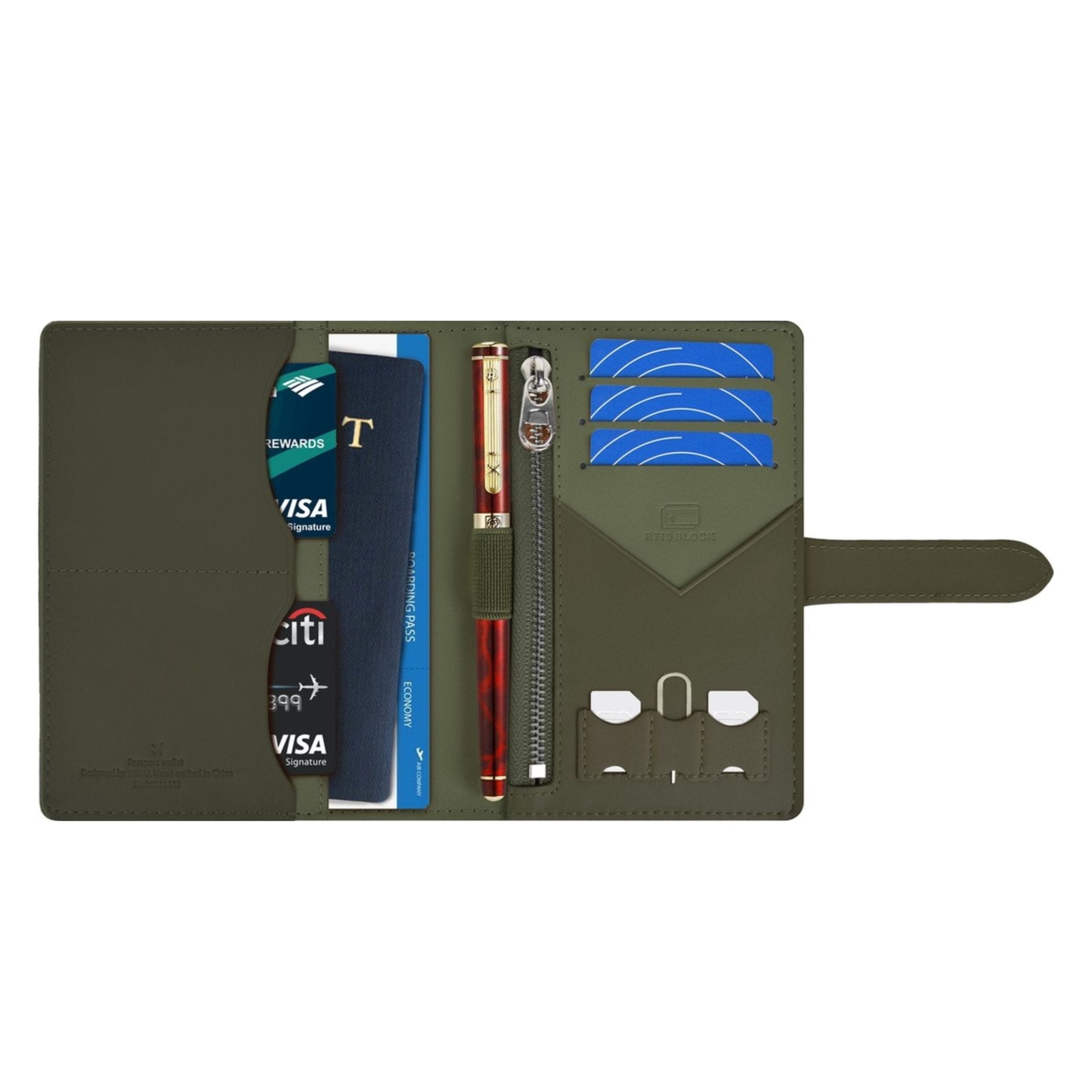 WIWU Ambassador Passport Wallet - Green