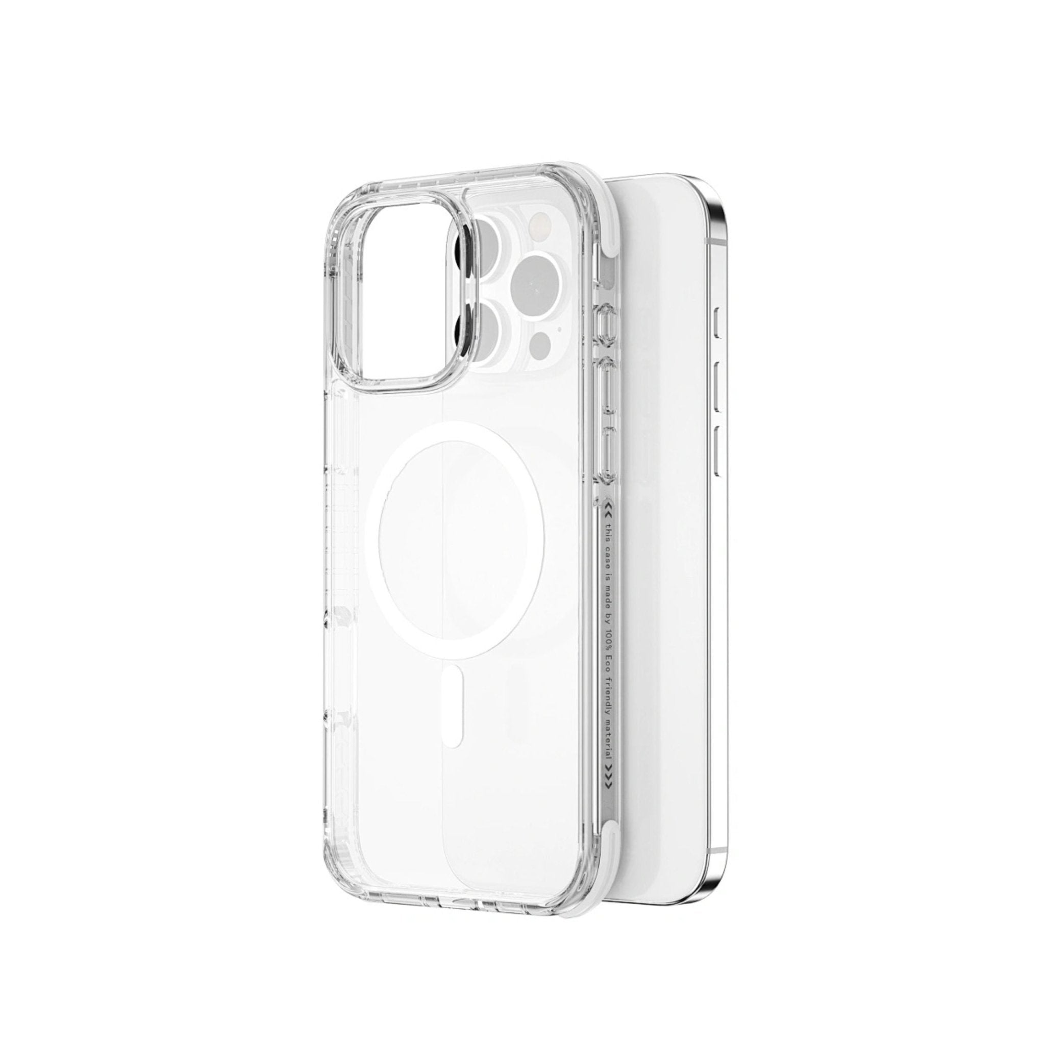 WIWU Magsafe Hybrid Ultra Case for iPhone 16 Pro Max Transparent - White