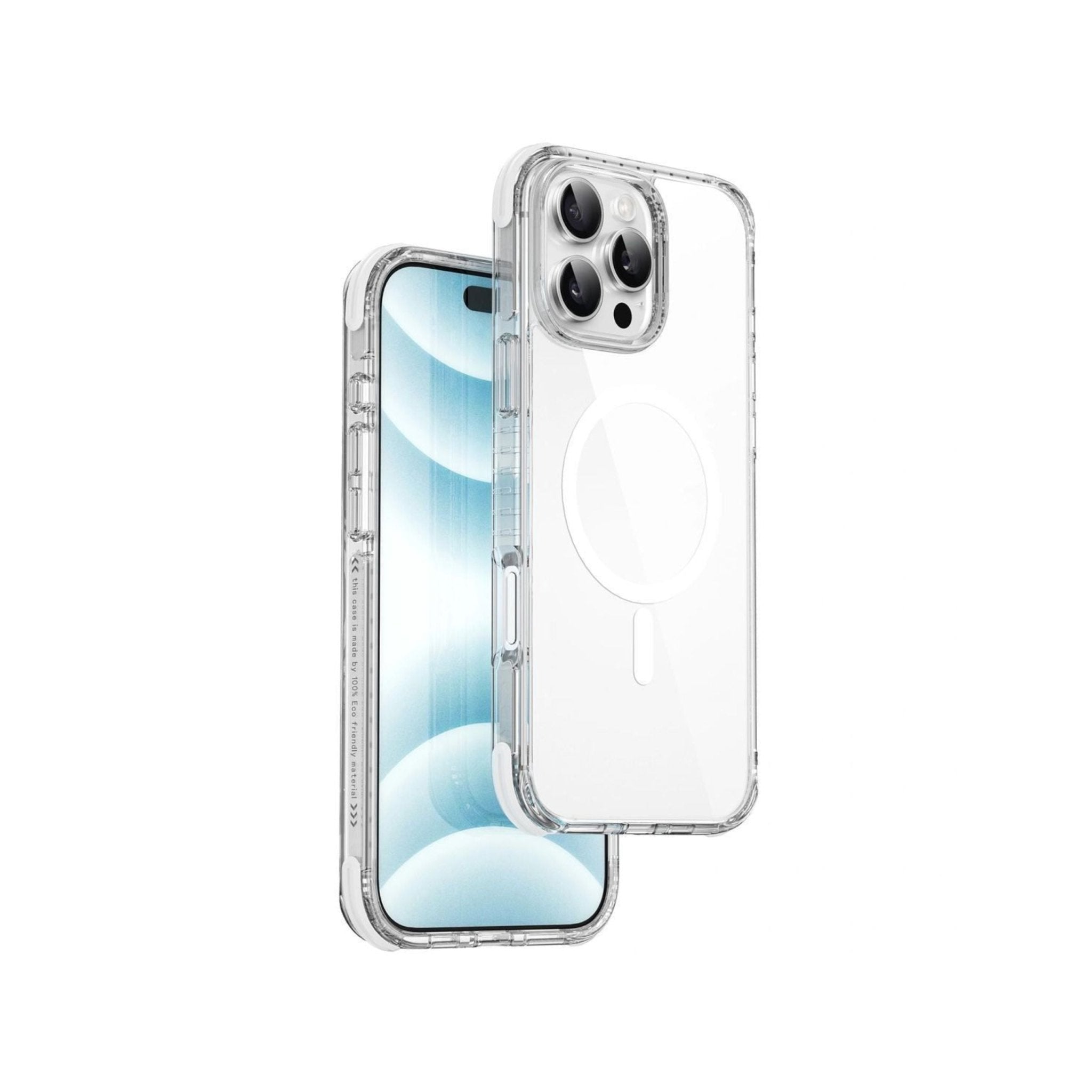 WIWU Magsafe Hybrid Ultra Case for iPhone 16 Pro Max Transparent - White