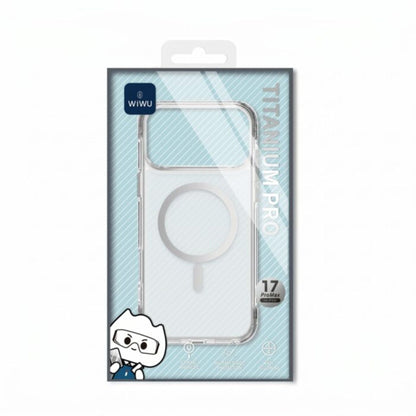 WIWU Magsafe Titanium Case for iPhone 17 Pro Max Transparent - White
