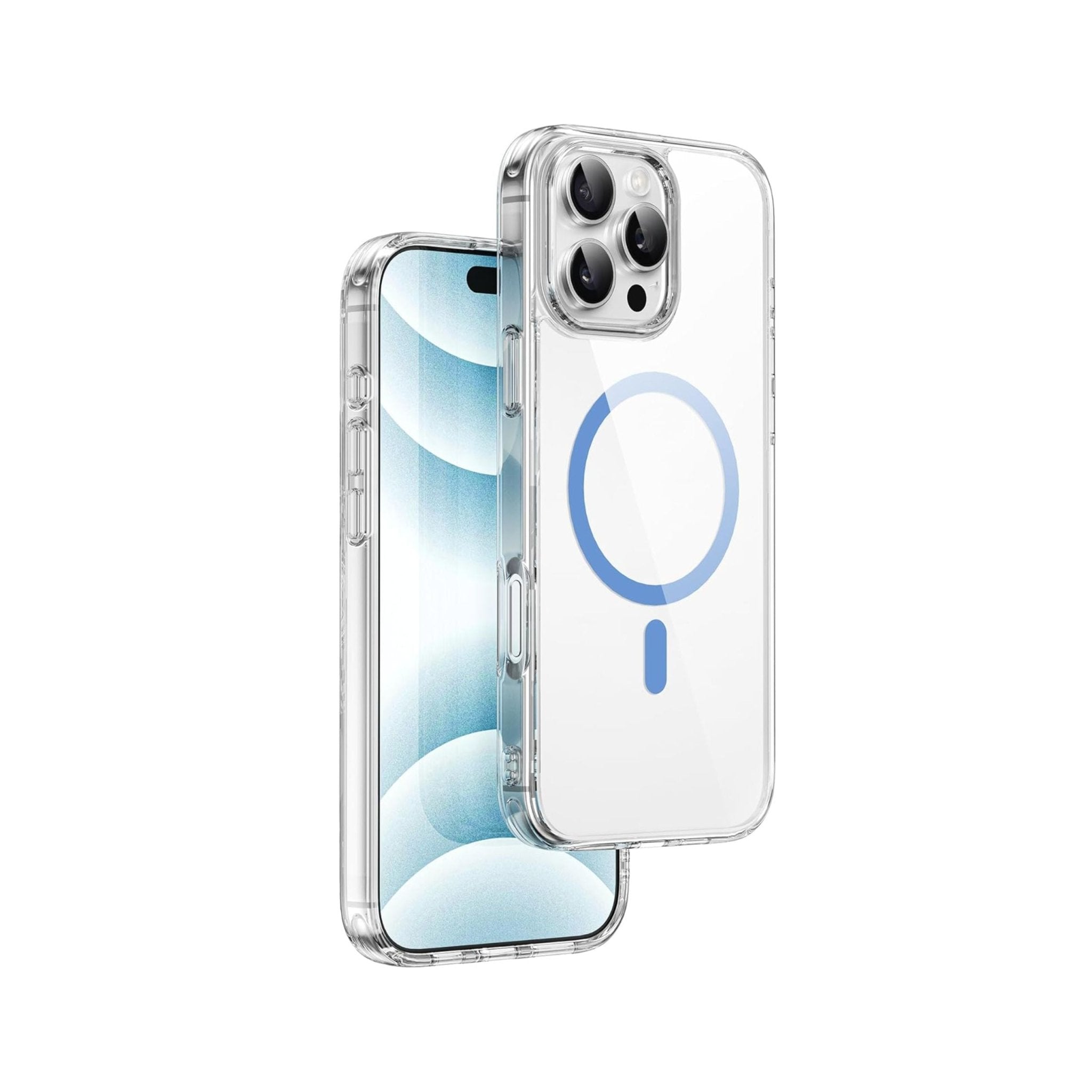 WIWU Magsafe iShield Pro Case for iPhone 16 Pro Max Transparent - Blue