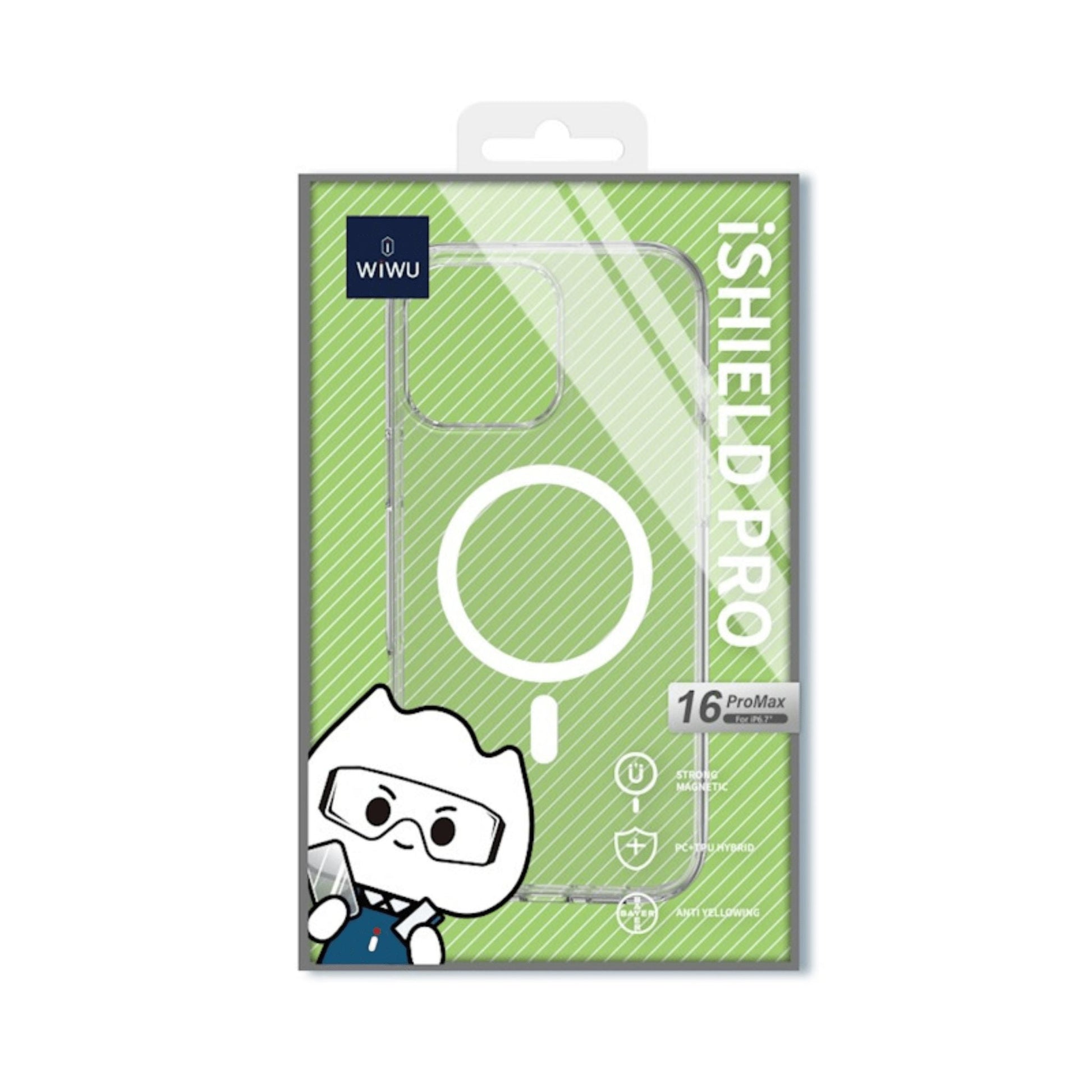 WIWU Magsafe iShield Pro Case for iPhone 16 Pro Max Transparent - White